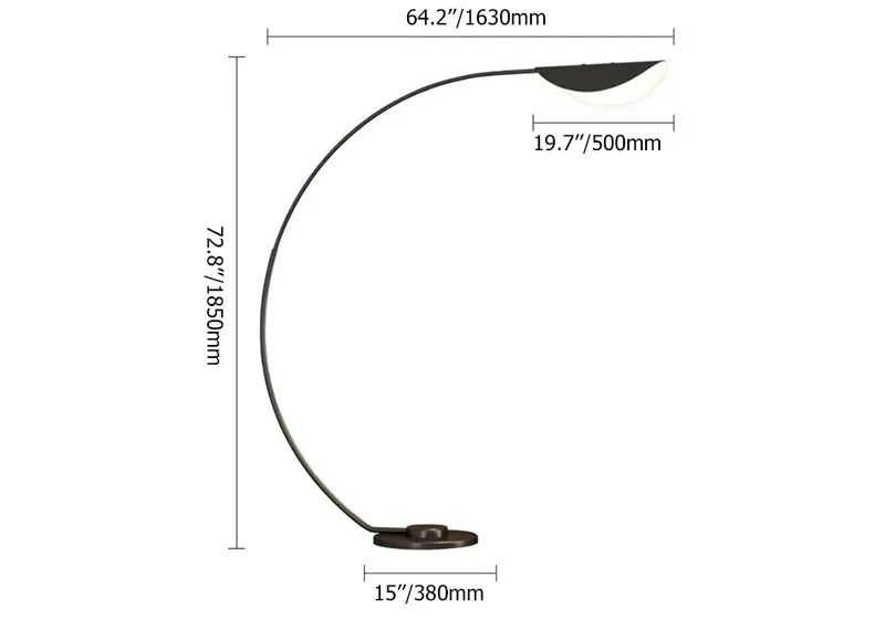 arc black floor lamp
