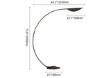 arc black floor lamp