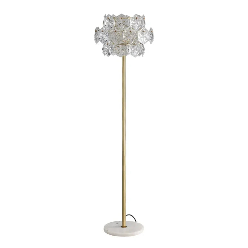 brass clear glass lamp