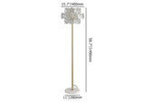clear glass floor lamp