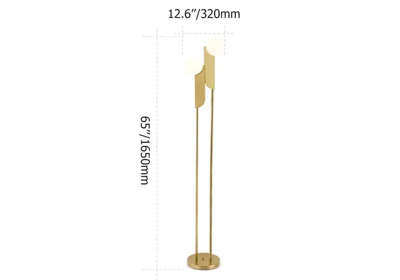modern gold floor lamp