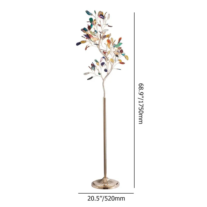 gold floor lamp