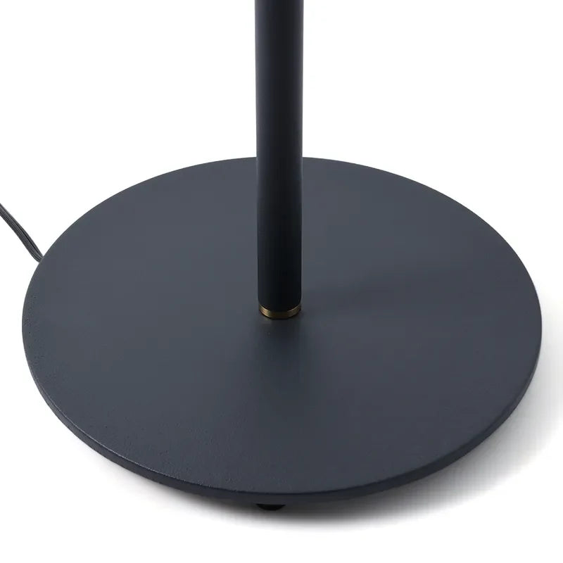 black opal glass floor lamp