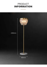 frosted glass floor lamp