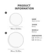 round bathroom mirror