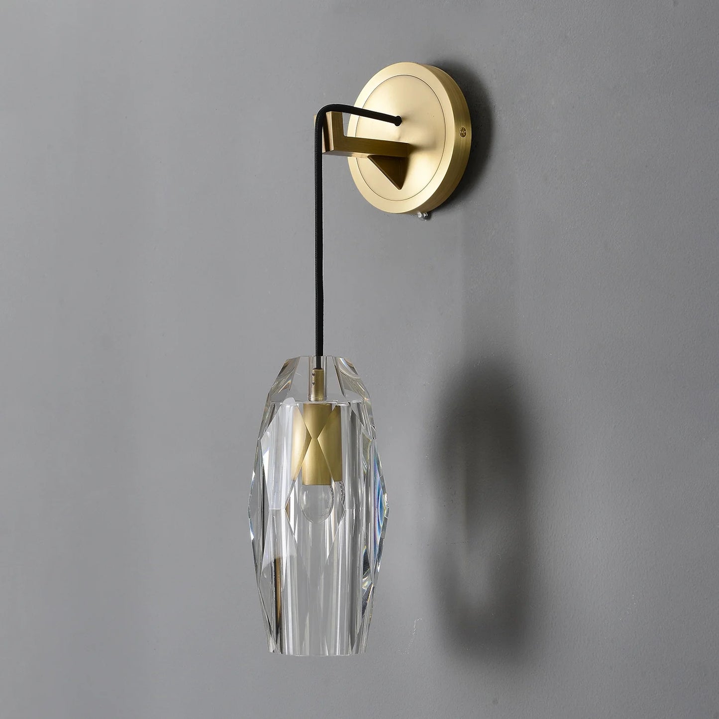 modern sconces with brass base