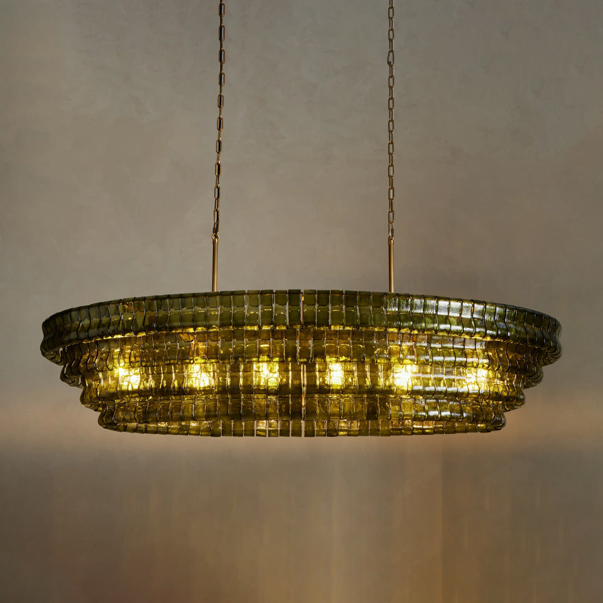 Ghiaccio Oval Chandelier