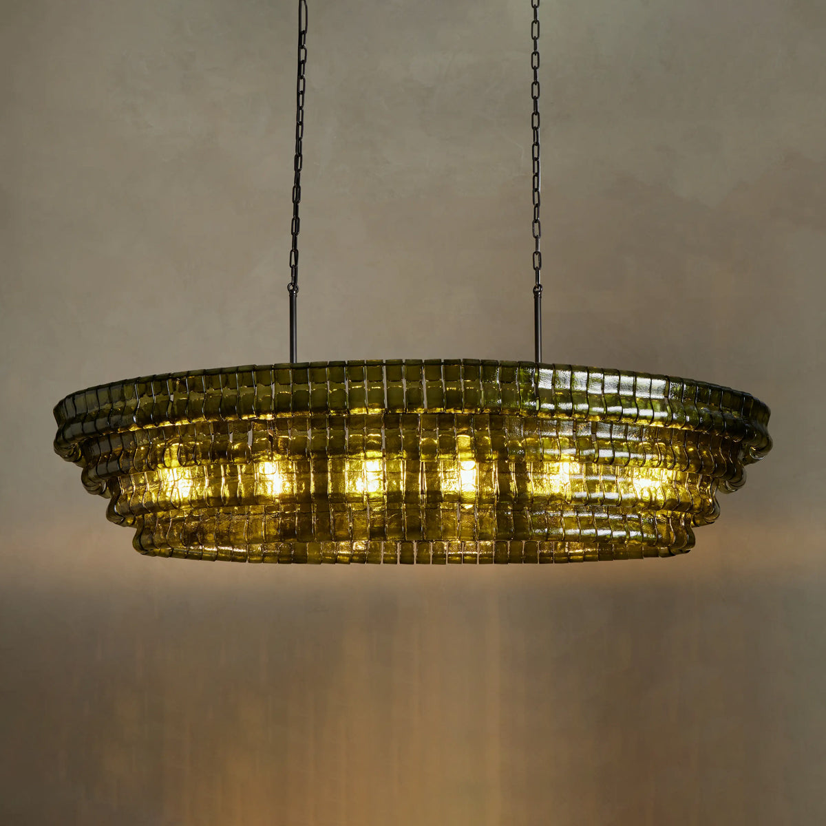 Ghiaccio Oval Chandelier