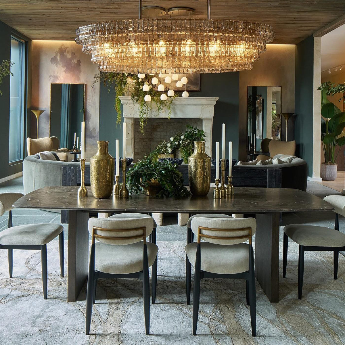 Ghiaccio Oval Chandelier