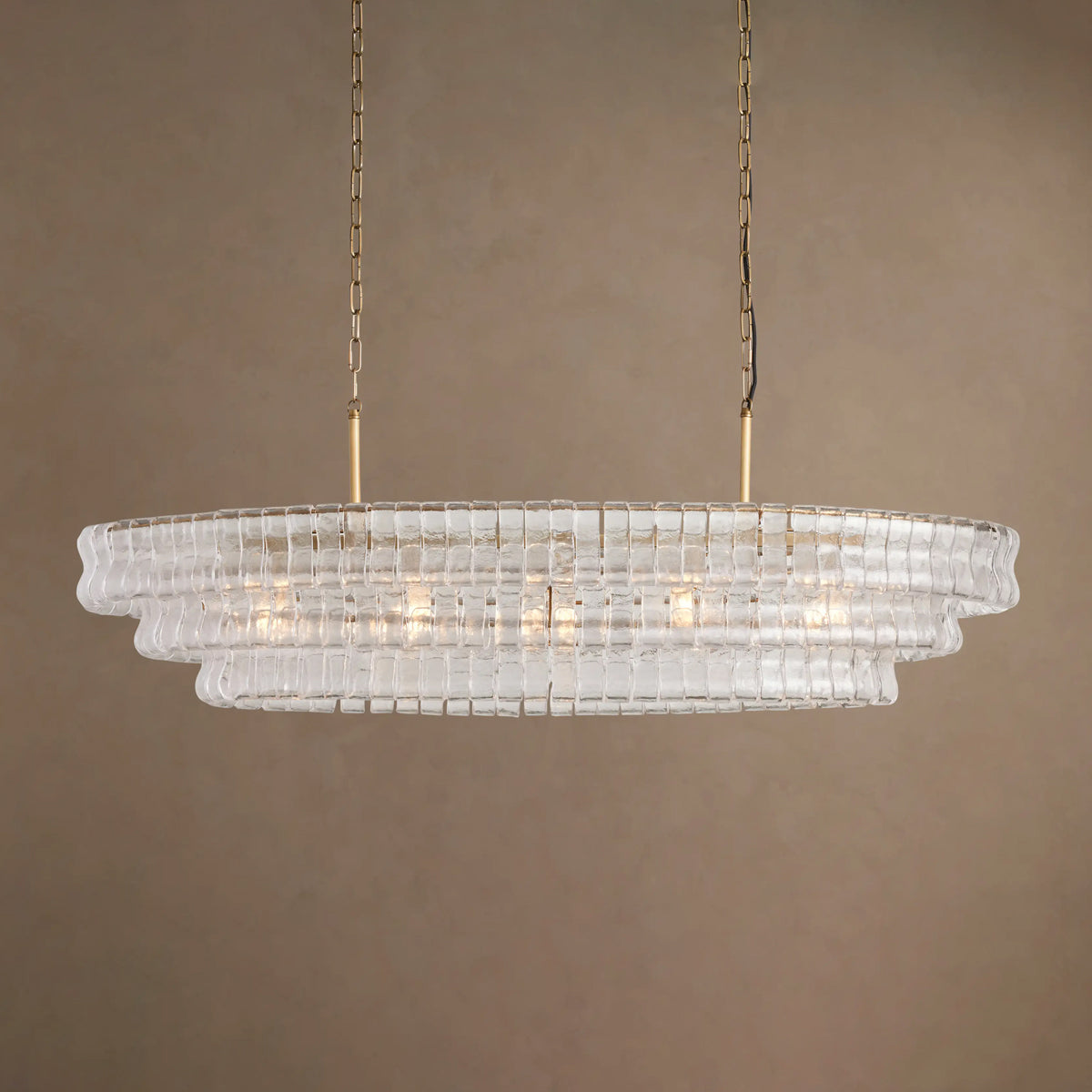 Ghiaccio Oval Chandelier