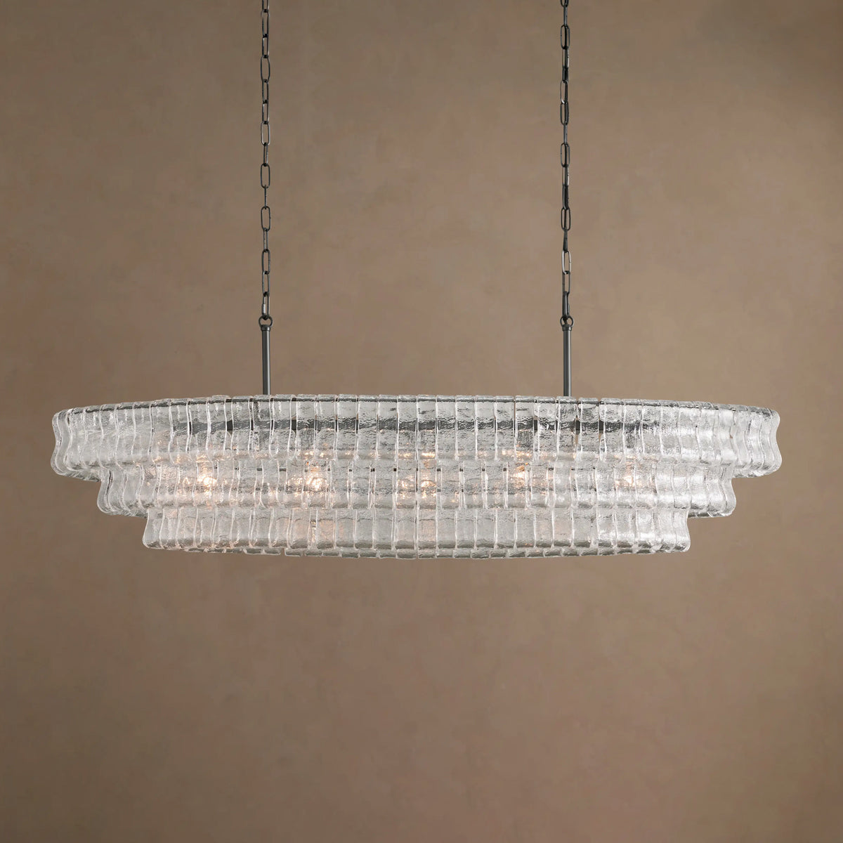 Ghiaccio Oval Chandelier