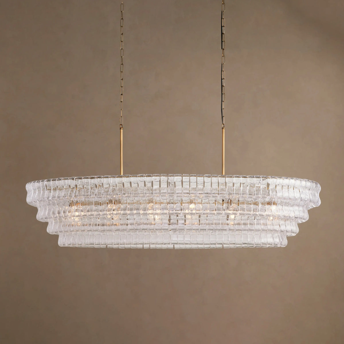 Ghiaccio Oval Chandelier