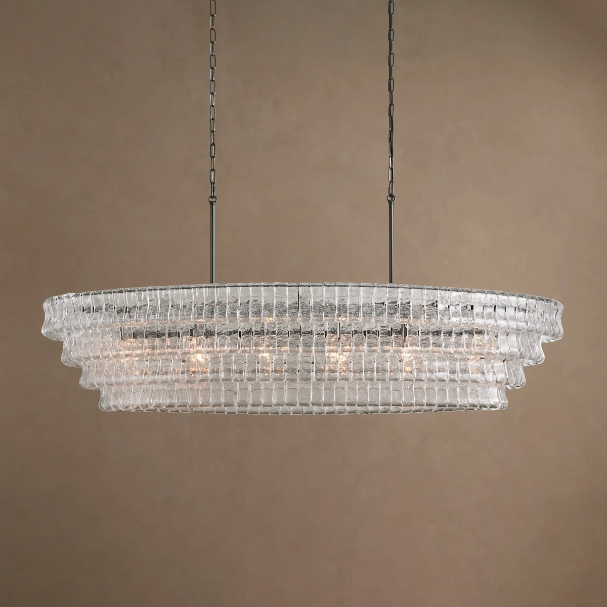 Ghiaccio Oval Chandelier