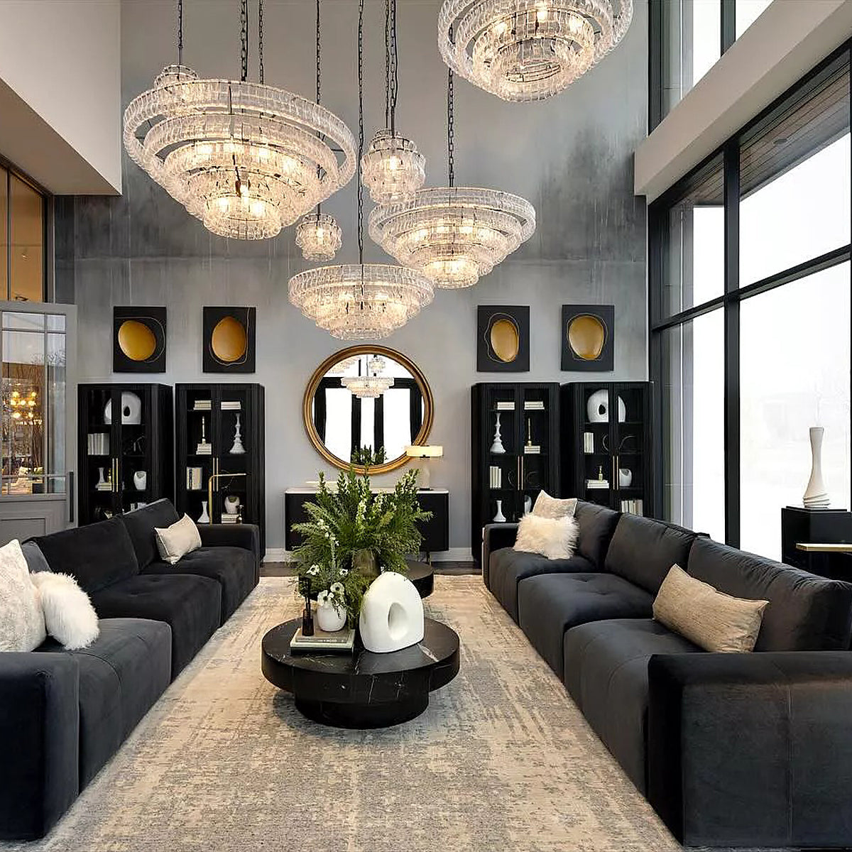 Ghiaccio Round Chandelier