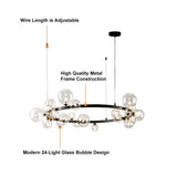 transparent bubble suspended lamp