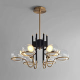 glass globe chandelier