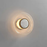 glass shade wall sconce for room