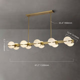 modern gold island chandelier