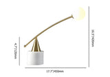 led marble base table lamp