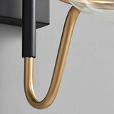 modern wall light with black