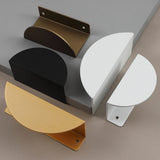 Modern Half Moon Kitchen Cabinet Edge Pulls