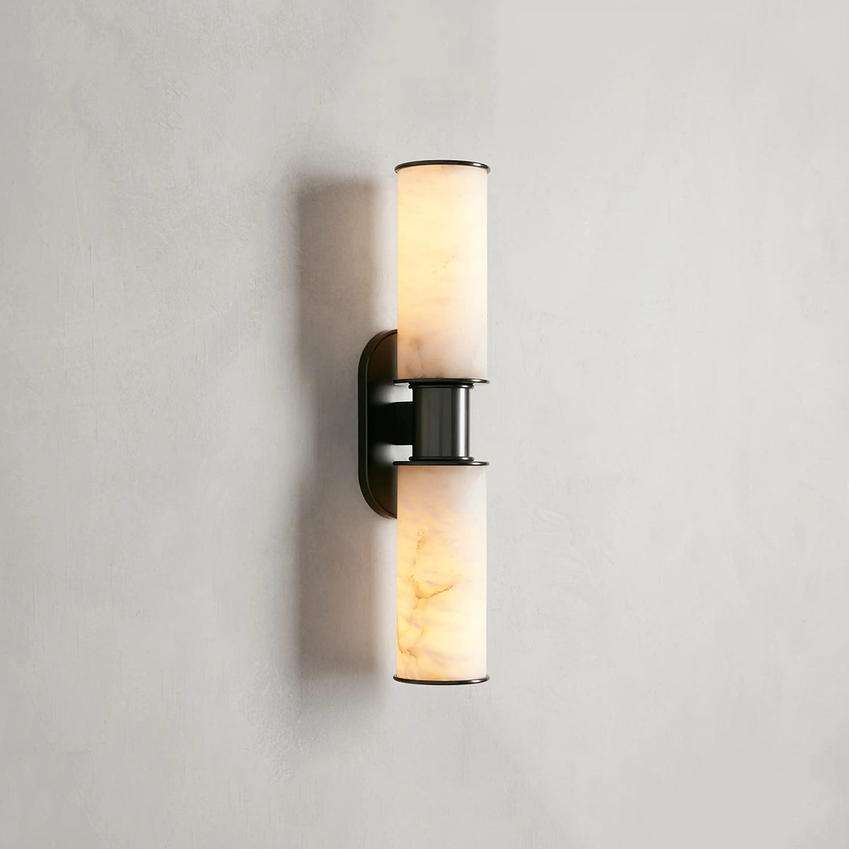 Harlin Double Sconce in Alabaster Bronze