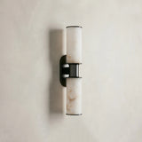 Harlin Double Sconce in Alabaster Bronze