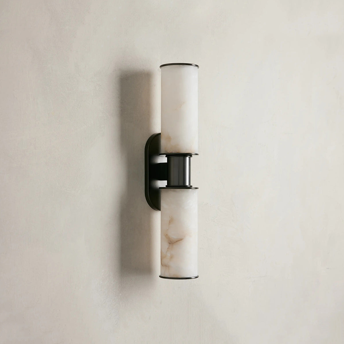 Harlin Double Sconce in Alabaster Bronze