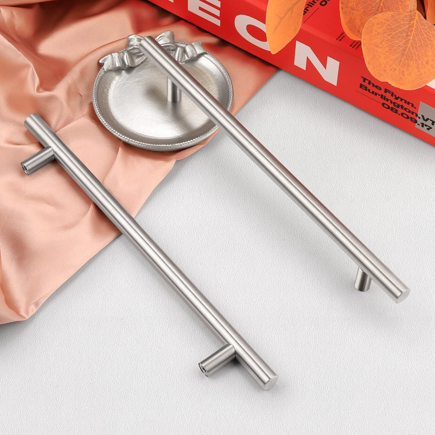 Brushed Nickel Kitchen Cabinet Bar Pulls