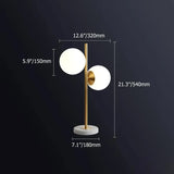 double heads glass light