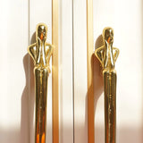 Gold Brass European Thinker Cabinet Pulls And Knobs