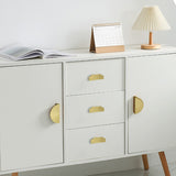 Unique Modern Semi-Circular Gold Kitchen Cabinet Door Handle
