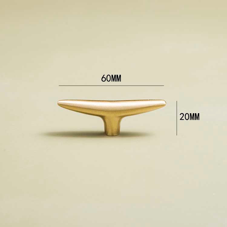 Modernist Soild Gold Brass Cabinet Handles And Kitchen Cupboard Knobs