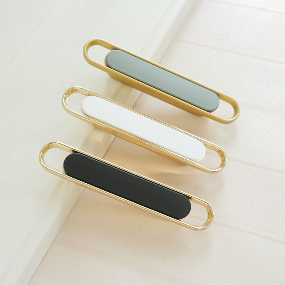 Modern Gold Chrome Kitchen Cabinet Handle and Knobs