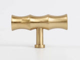 Brass Bamboo Cabinet Handles And Drawer Knob