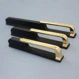Gold Black Hollow Wardrobe Pulls