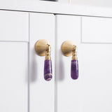 Light luxury Crystal Knob Brass Knobs Kitchen Cabinet Hardware