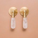 Light luxury Crystal Knob Brass Knobs Kitchen Cabinet Hardware