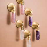 Light luxury Crystal Knob Brass Knobs Kitchen Cabinet Hardware