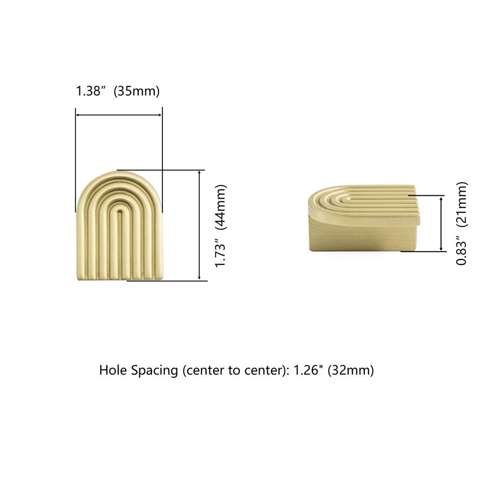 Gold Drawer Pulls Solid Brass Fingerprint Knobs Kitchen Furniture Hardware