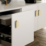 Gold Drawer Pulls Solid Brass Fingerprint Knobs Kitchen Furniture Hardware