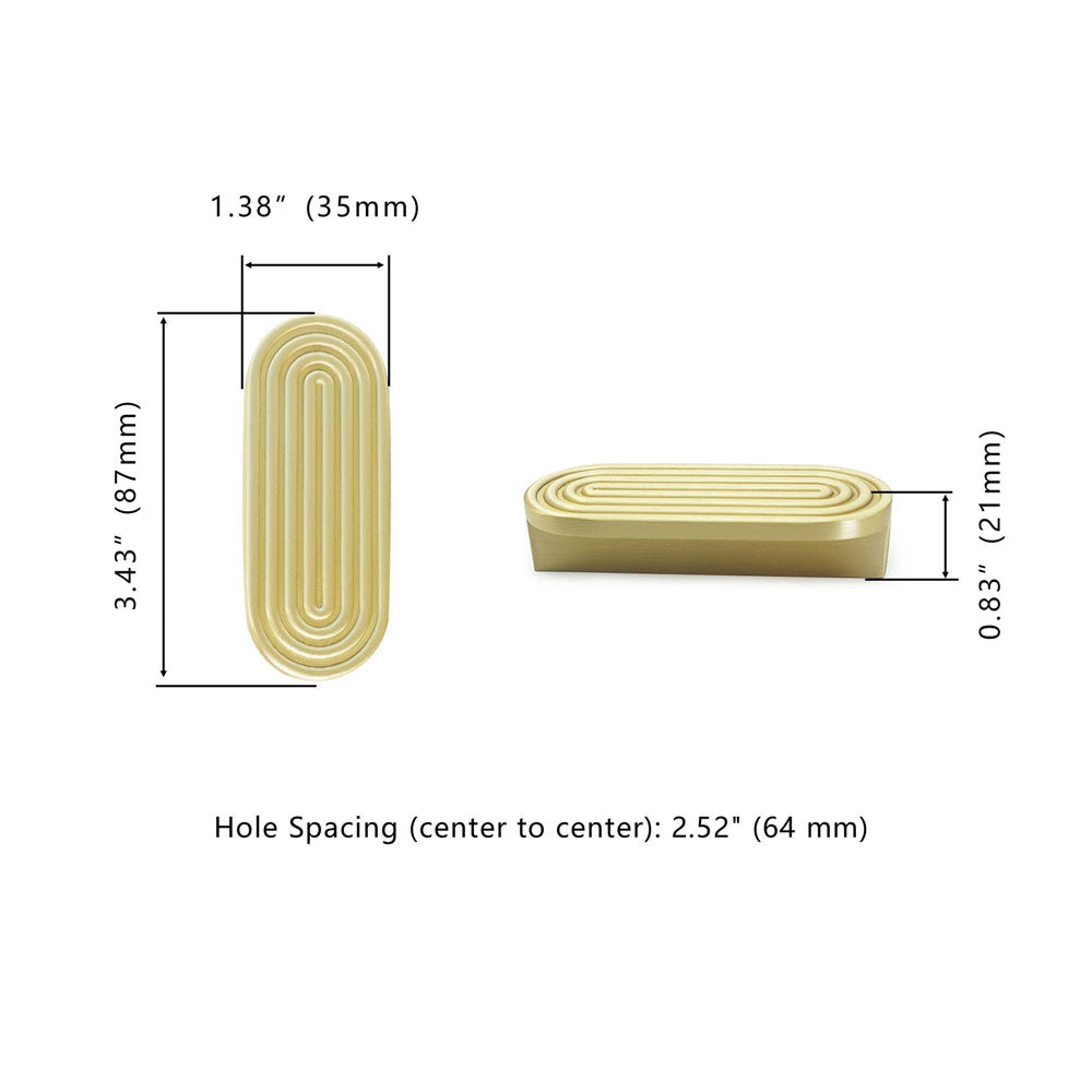 Gold Drawer Pulls Solid Brass Fingerprint Knobs Kitchen Furniture Hardware
