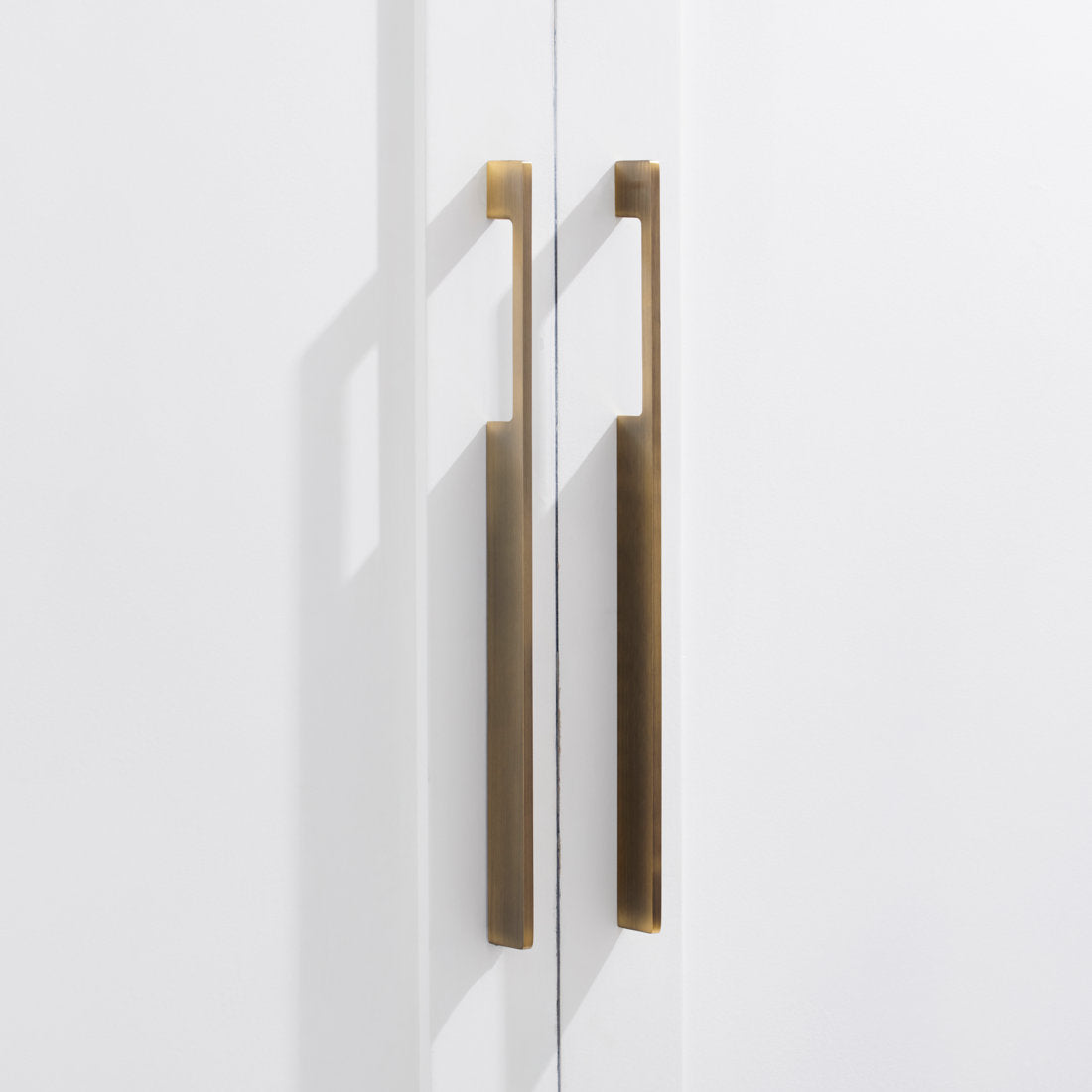 Modern Aluminum Alloy Slimline Gold Cabinet Drawer Handles