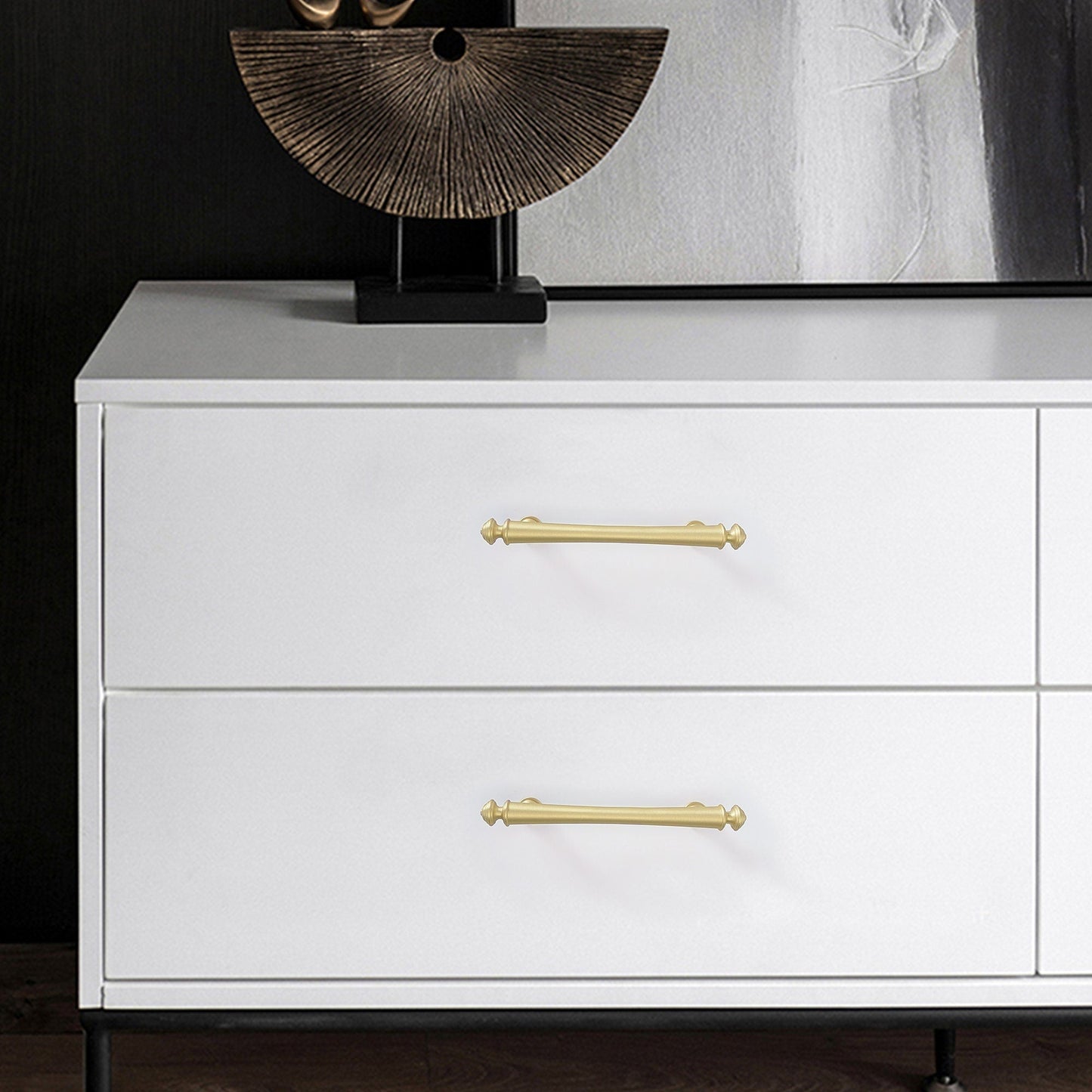 Soild Gold Brass Drawer Pulls Cupboard Cabinet Knobs