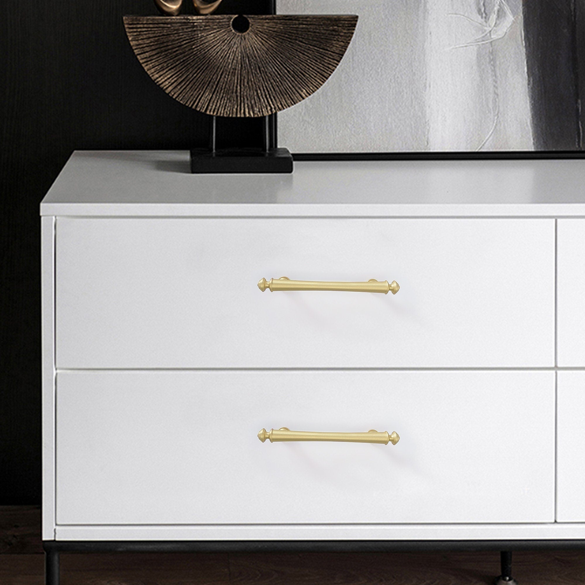 Soild Gold Brass Drawer Pulls Cupboard Cabinet Knobs
