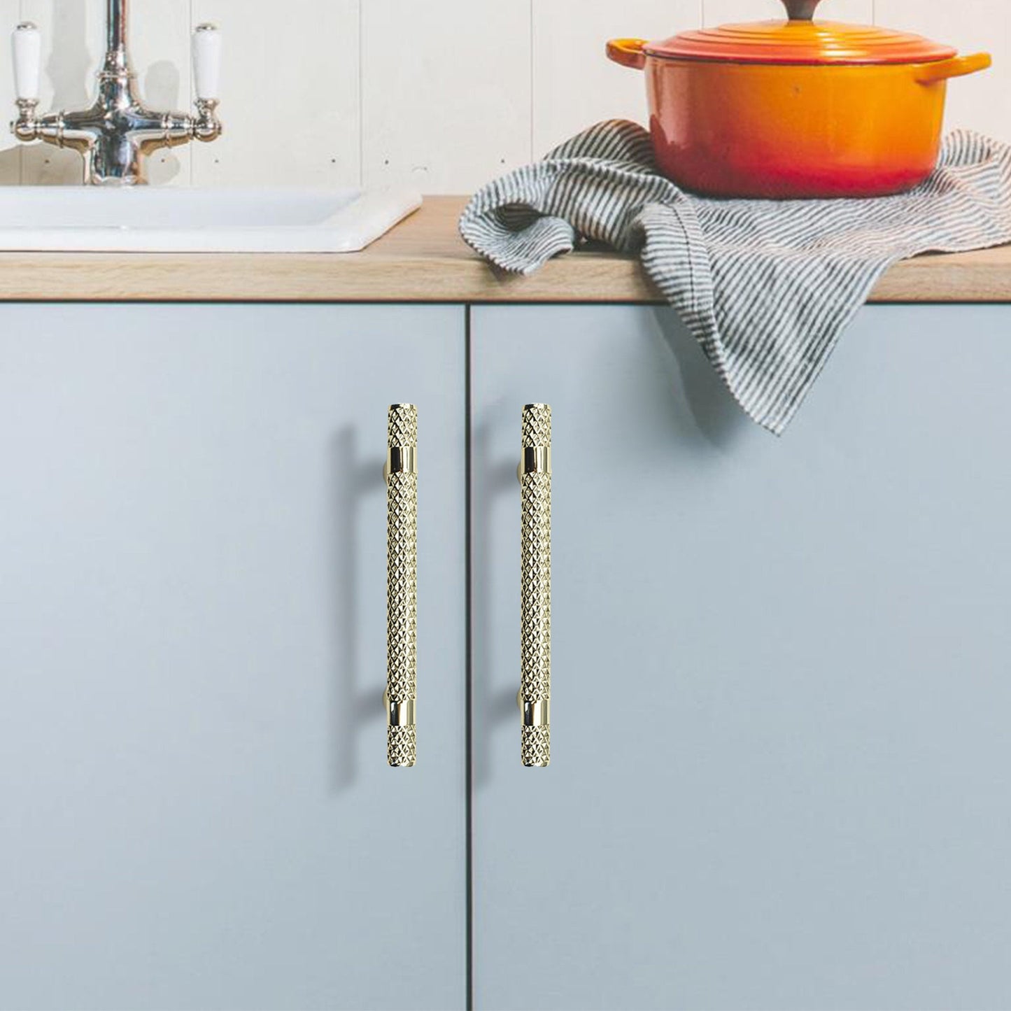 Shiny Modern Zinc Alloy Titanium Gold Black Door Handles