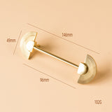 Gold Brass Scalloped Wardrobe Cabinet Pulls