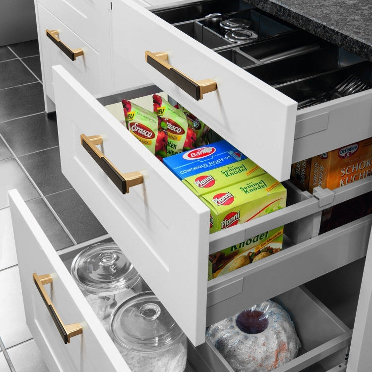 Zinc Alloy Modern Cabinet Handles Drawer Pulls for Kitchen