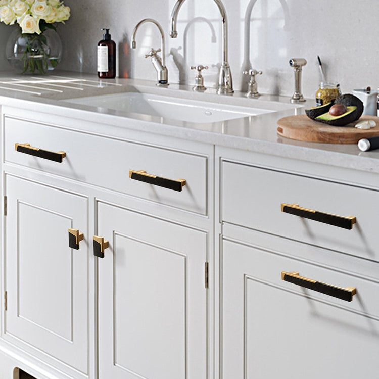 Zinc Alloy Modern Cabinet Handles Drawer Pulls for Kitchen