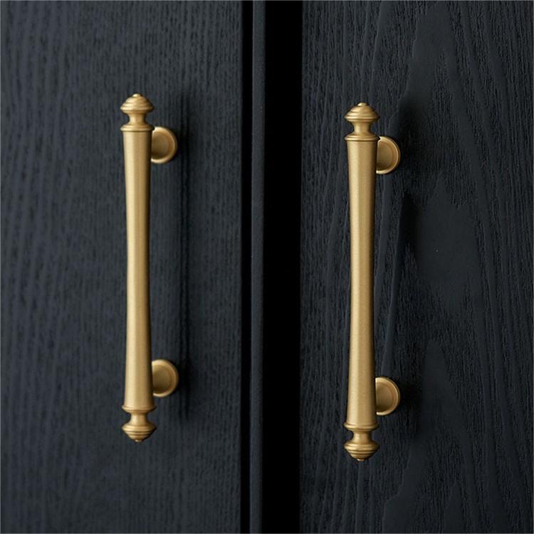 Soild Gold Brass Drawer Pulls Cupboard Cabinet Knobs